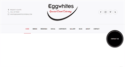 Desktop Screenshot of eggwhitescatering.com